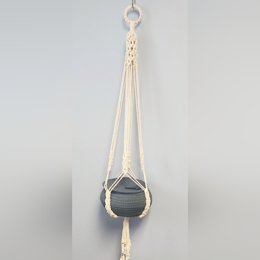 Handmade Crocheted Hanging Book Holder - Picture 4 of 6
